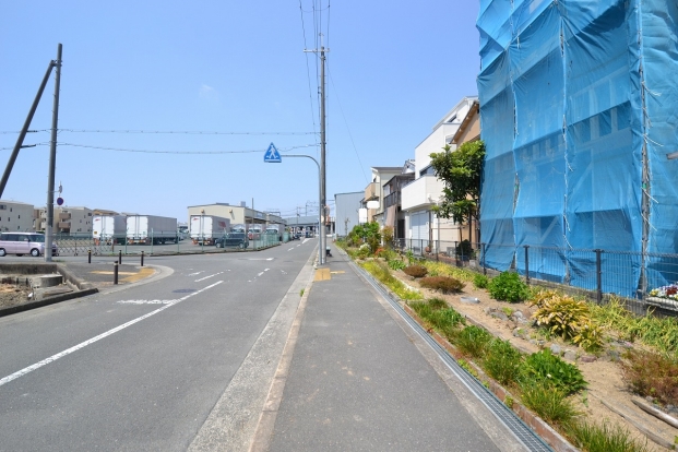 後方道路含む現地